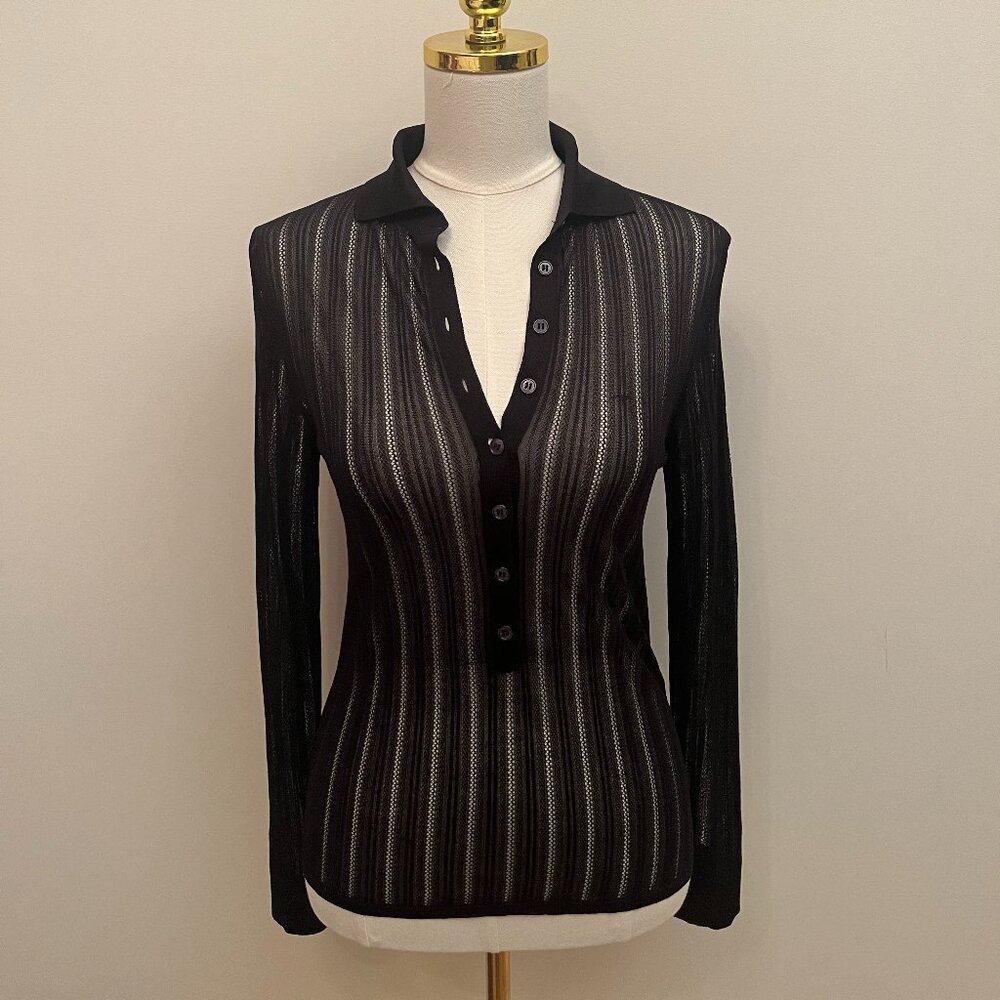 Veronica De Piante - Silk Button-Down - Size XS